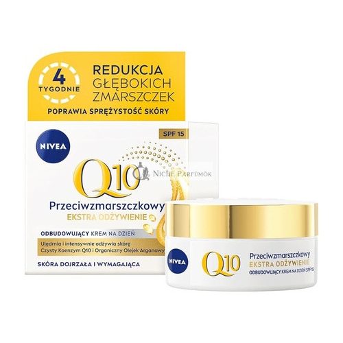 Q10 Power Protiwrinklový + Extra výživný Denný Krém, 50ml, SPF 15